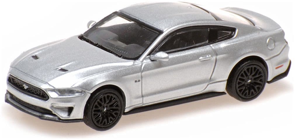 Minichamps 870 087028 Ford Mustang, 2018, Silver 1:87 Scale *PRE ORDER £22.94*