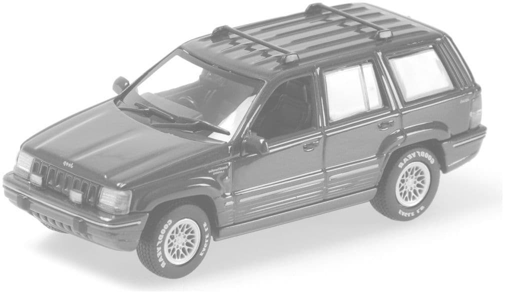 Minichamps 870 149662 Jeep Grand Cherokee, 1993, Black 1:87 Scale *PRE ORDER £22.94*