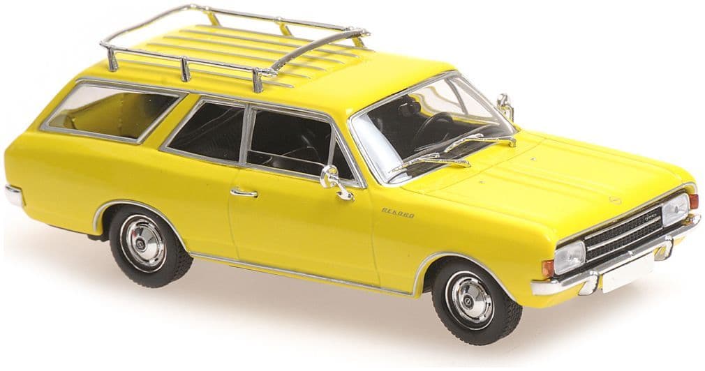 Minichamps 940 046110 Opel Rekord C Caravan, 1969, Yellow 1:43 Scale *PRE ORDER £33.99*