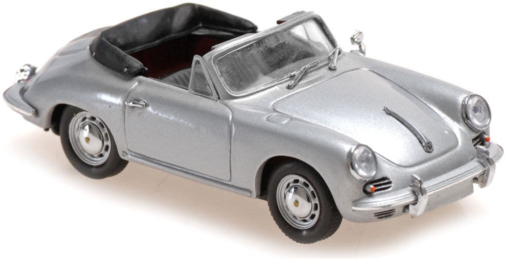 Minichamps 940 062330 Porsche 356 C Cabriolet, 1965, Silver 1:43 Scale *PRE ORDER £33.99*
