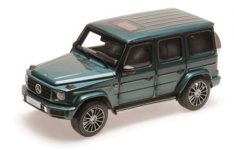 Minichamps 110 037100 Mercedes Benz G Class (W 463) 2020 Blue Metallic with Openings 1/18 Scale