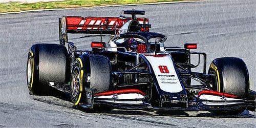 Minichamps 110 201508 Haas F1 Team VF-20 R.Grosjean Bahrain GP 2020 1/18 Scale