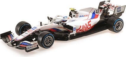 Minichamps 110 211347 Uralkali Haas F1 Team VF-21 Mick Schumacher Belgium GP 2021 1/18 Scale