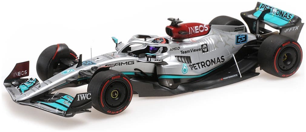 Minichamps 110 220063 Mercedes AMG Petronas F1 George Russell 2022 W13 E Performance 1/18 Scale