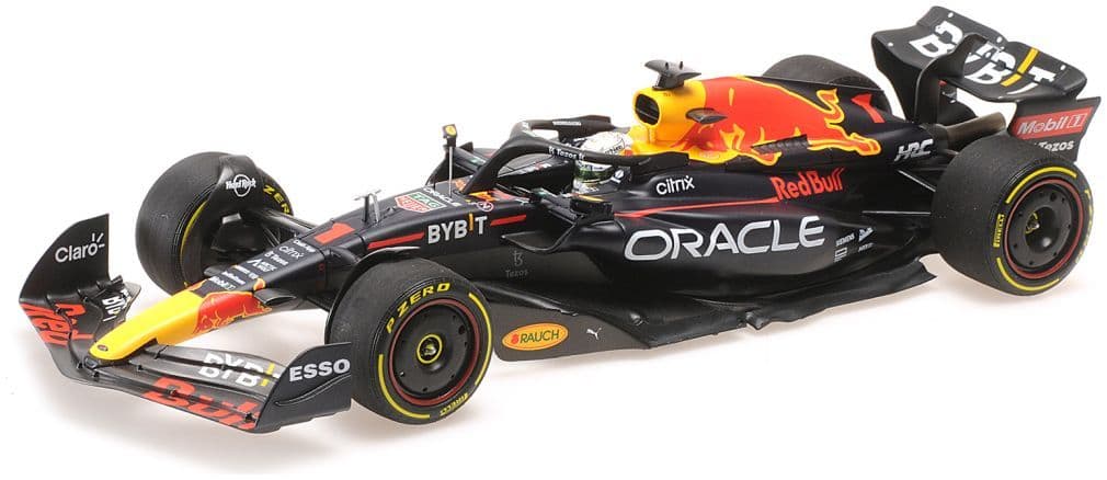 Minichamps 110 221201 Oracle Red Bull Racing RB18 Max Verstappen 1st French GP 2022 1/18 Scale