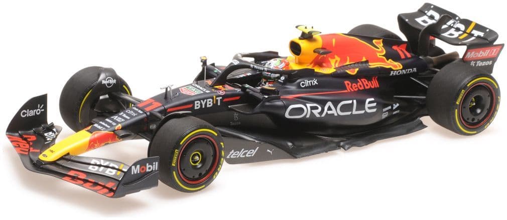 Minichamps 110 222011 Oracle Red Bull Racing RB18 Sergio Perez Mexican GP 2022 1/18 Scale