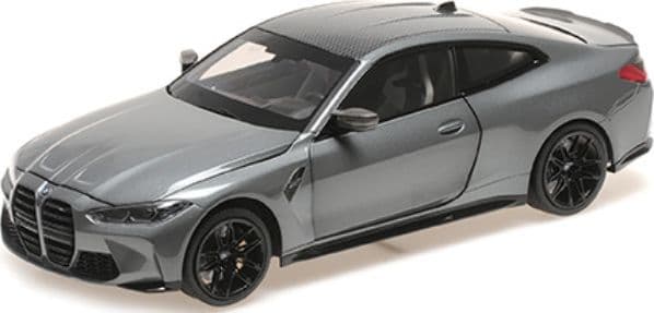 Minichamps 113 020124 BMW M4 2020 Grey Metallic (Opening Parts) 1/18 Scale *PRE ORDER £ 204.16*