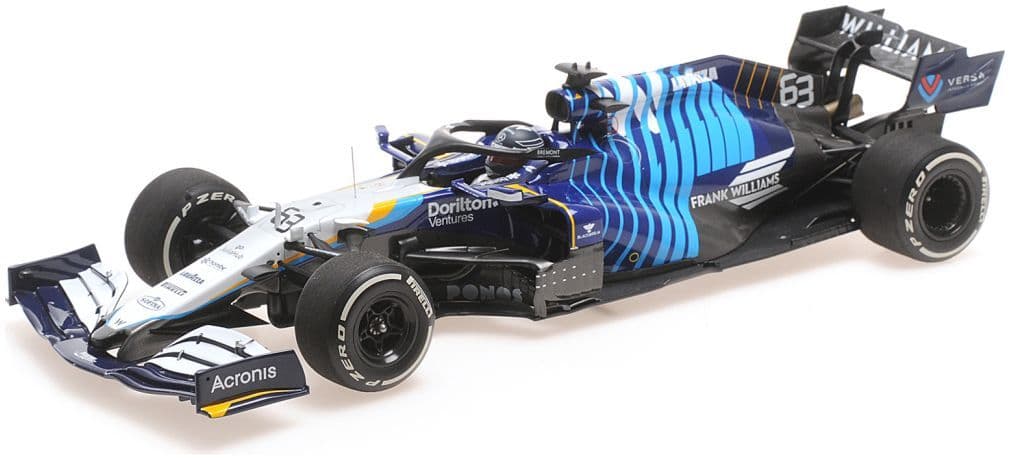 Minichamps 117 212263 Williams Racing Mercedes FW43B George Russell Saudi Arabian GP 2021 1/18