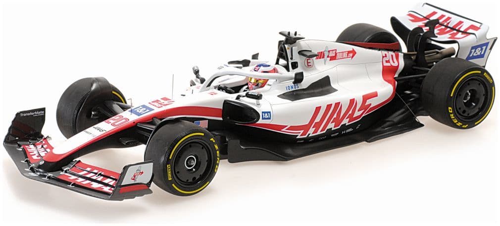 Minichamps 117 221020 Haas F1 Team VF-22 Kevin Magnussen British GP 2022 1/18 Scale PRE ORDER