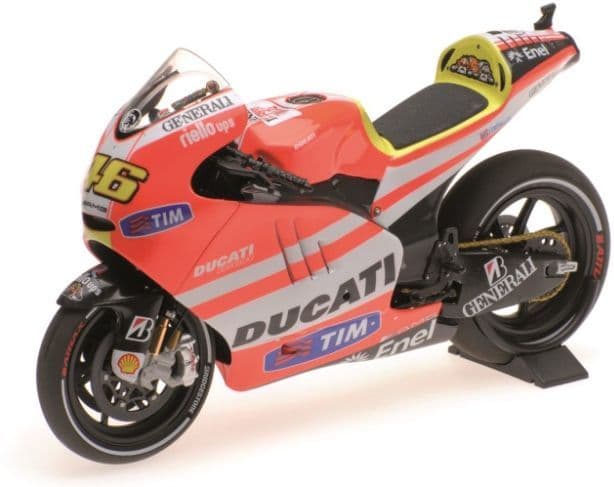 Minichamps 122 111046 Ducati Desmosedici GP 11.1 Rossi Moto2011 1/12 Scale