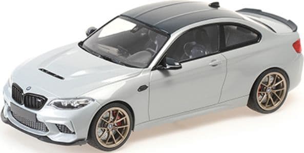 Minichamps 155 021028 BMW M2 CS 2020 Silver Metallic w/Gold Wheels (Sealed Body) 1/18 Scale