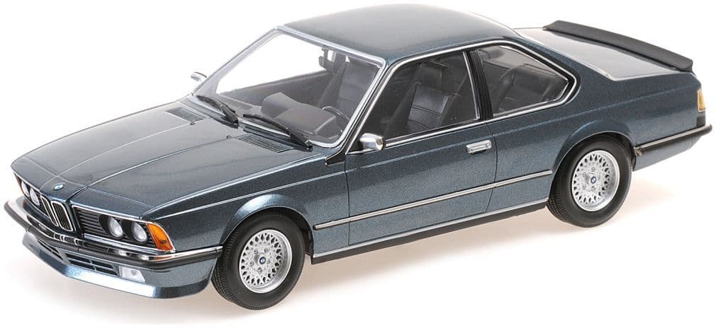 Minichamps 155 028108 BMW 635 CSI 1982 Petrol Metallic (Sealed Body) 1/18 Scale