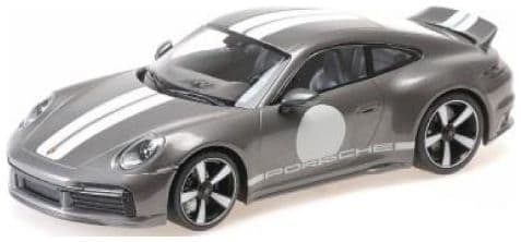 Minichamps 155 062002 Porsche 911 (992) Sport Classic 2022 Grey Metallic (Sealed Body) 1/18