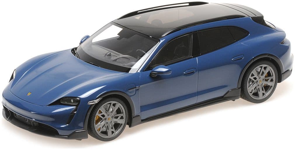 Minichamps 155 069301 Porsche Taycan Cross Tourismo Turbo S 2021 Blue Metallic Sealed Bod) 1/18