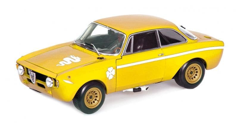 Minichamps 155 120024 Alfa Romeo GTA 1300 Junior 1971 Yellow 1/18 Scale *PRE ORDER £ 124.99*