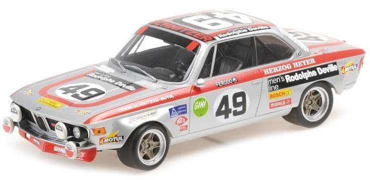 Minichamps 155 722749 BMW 2800 Cs, Team Schnitzer-Motul ? Herzo /Heyer, 24H Spa 1972