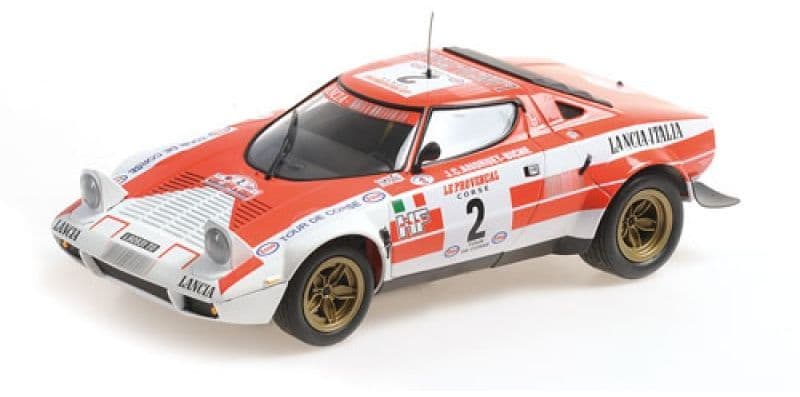 Minichamps 155 741702 Lancia Stratos Jean-Claude Andruet / Biche' 1st Tour De Corse 1974 1/18
