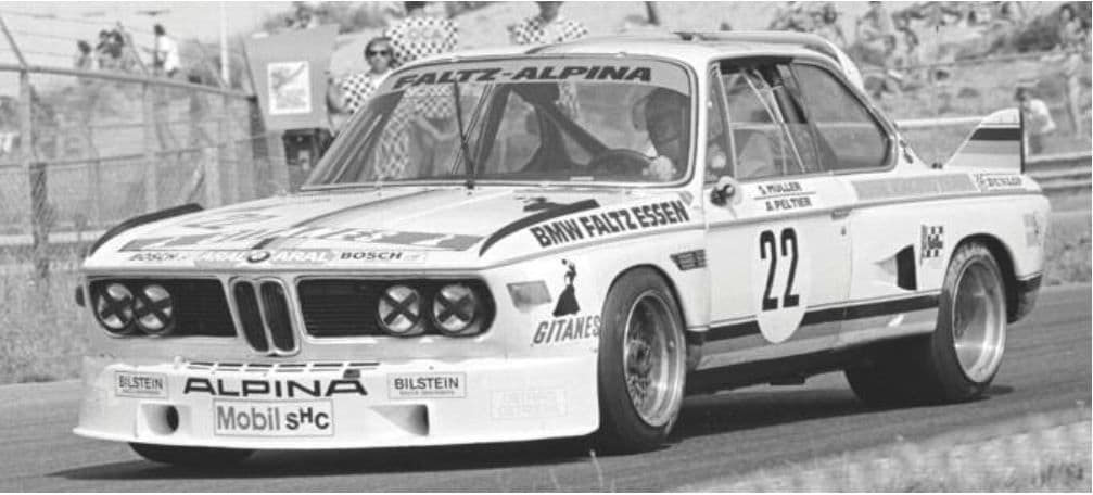 Minichamps 155 752622 BMW 3.0 CSL Faltz-Alpina Peltier/Mueller Zandvoort 1975 1/18 Scale