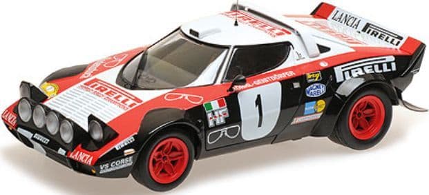 Minichamps 155 781701 Lancia Stratos Lancia Pirelli Rohrl/ Geistdorfer Winners Dynavit Saarland