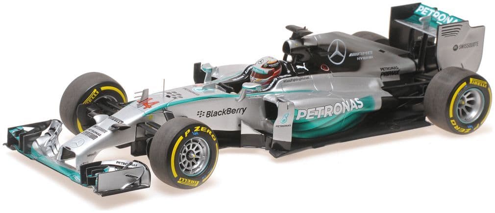 Minichamps 186 140044 Mercedes AMG Petronas F1 Team W05 Lewis Hamilton World Champion 2014 1/18
