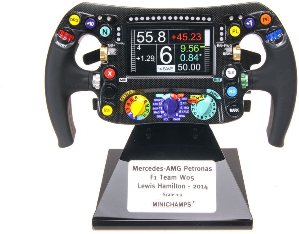 Minichamps 247 140044 Mercedes AMG Petronas Steering Wheel F1 Team W05 Lewis Hamilton 2014 1/2