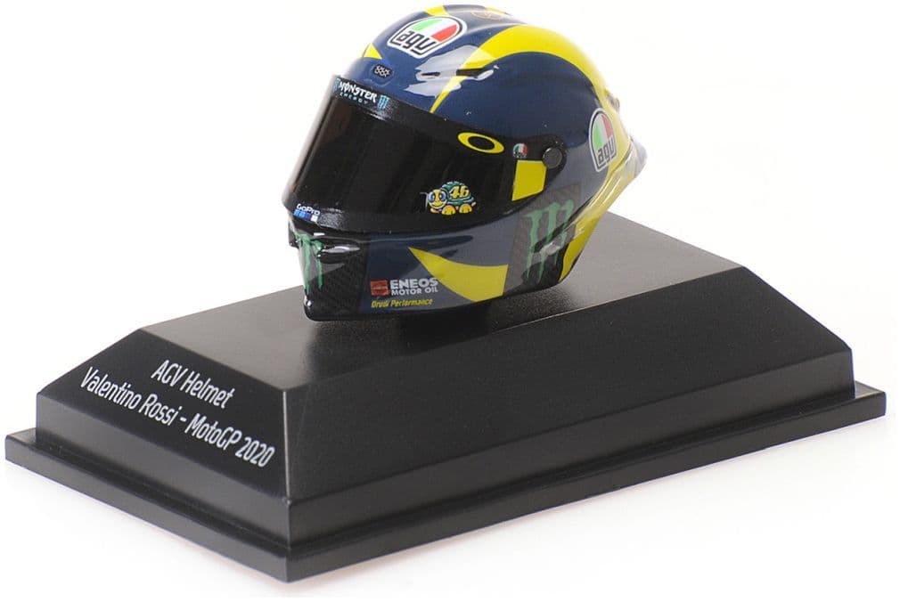 Minichamps 399 200046 Valentino Rossi AGV Helmet Moto GP 2020 1/8 Scale *PRE ORDER £ 33.33*