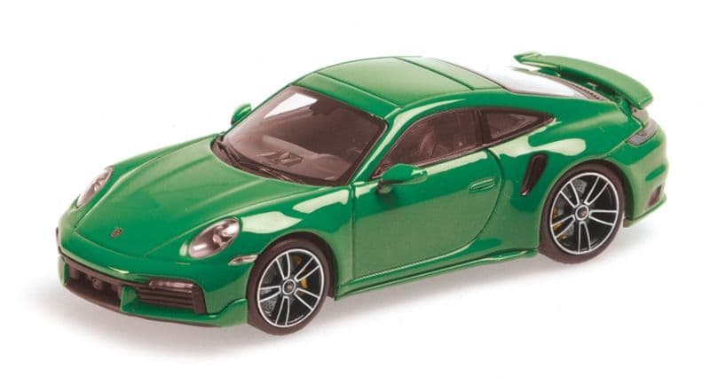 Minichamps 410 060071 Porsche 911 (992) Turbo S Coupe Sport Design 2021 Green 1/43 PRE ORDER