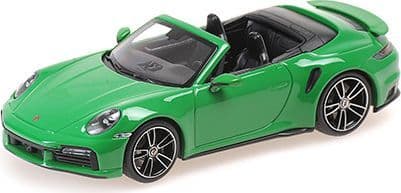 Minichamps 410 069482 Porsche 911 (992) Turbo S Cabriolet 2019 Green 1/43 Scale
