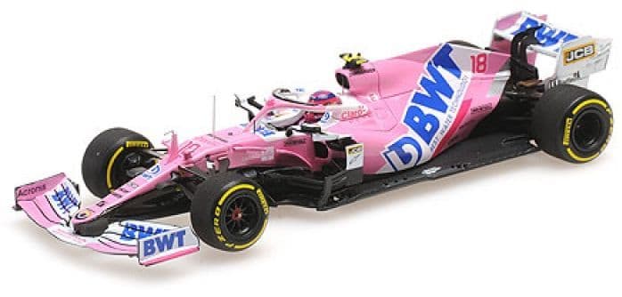 Minichamps 417 200818 BWT Racing Point F1 Mercedes RP20 Lance Stroll 3rd Place Italian GP 2020