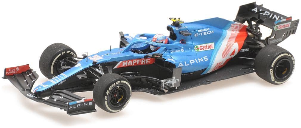 Minichamps 417 211231 Alpine F1 Team A521 Esteban Ocon Winner Hungarian GP 2021 1/43 PRE ORDER