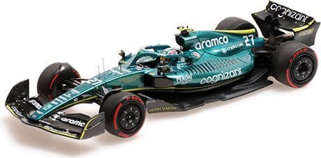 Minichamps 417 220127 Aston Martin Aramco Cognizant AMR22 Nico Hulkenberg Bahrain GP 2022