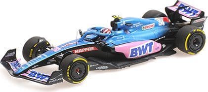 Minichamps 417 220331 BWT Alpine F1 Team A522 Esteban Ocon Australian GP 2022 1/43 Scale