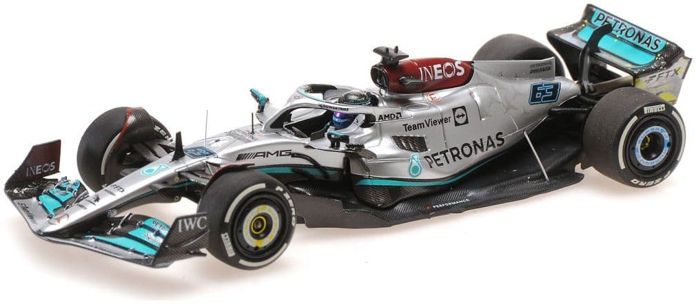 Minichamps 417 221063 Mercedes AMG Petronas F1 W13 E Performance George Russell British GP 2022