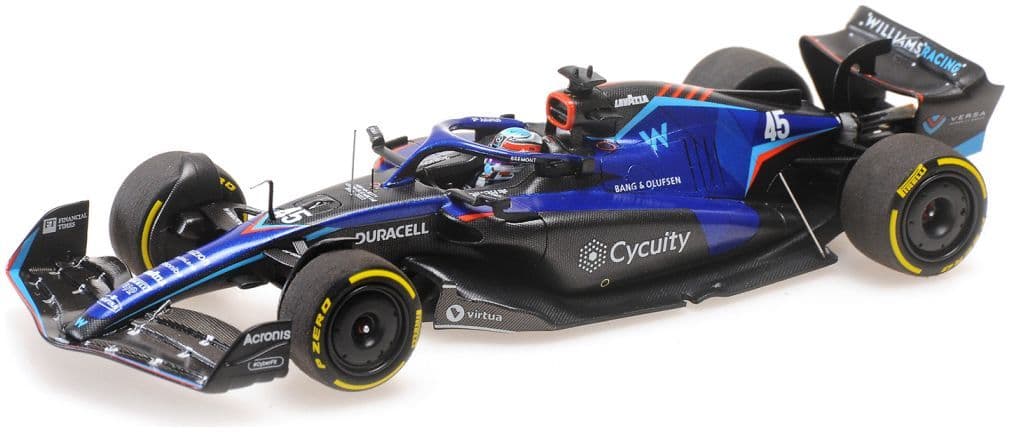 Minichamps 417 221645 Williams Racing FW44 Nyck De Vries Italian GP 2022 1/43 PRE ORDER £99.99