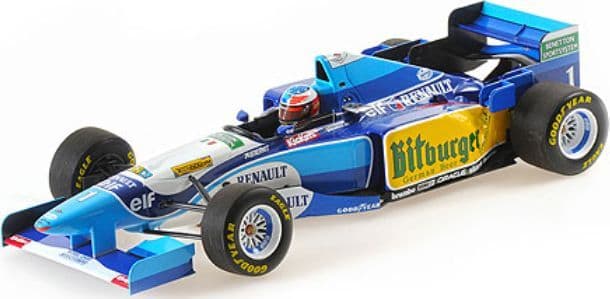 Minichamps 510 953301 Benetton Renault B195 Michael Schumacher Winner Pacific GP World Champion