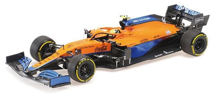 Minichamps 530 211804 McLaren F1 MCL35M L.Norris Bahrain GP 2021 1/18 Scale