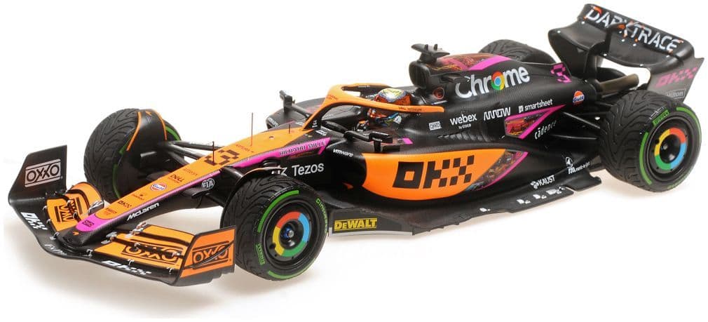 Minichamps 537 223503 McLaren F1 MCL36 Daniel Ricciardo Singapore GP 2022 1/18 PRE ORDER £229.16