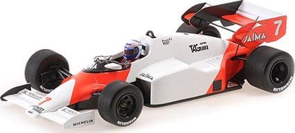 Miniature Minichamps 1/18 McLaren TAG MP4/2 - Alain Prost, Vainqueur GP Portugal, Précommande