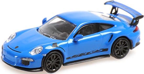 Minichamps 870 063227 Porsche 911 GT3 RS 2015 Blue w/Stripes 1/87 Scale *PRE ORDER £ 24.99*