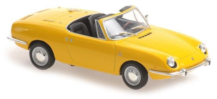 Minichamps 940 121230 Fiat 850 Sport Spider 1968 Yellow 1/43 Scale *PRE ORDER £ 37.49*