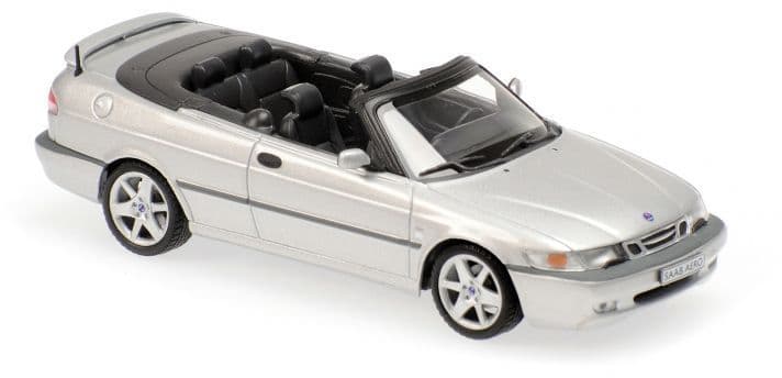 Minichamps 940 170831 Saab 9-3 Aero Cabriolet Silver Metallic 2001 1/43 Scale *PRE ORDER £ 37.49