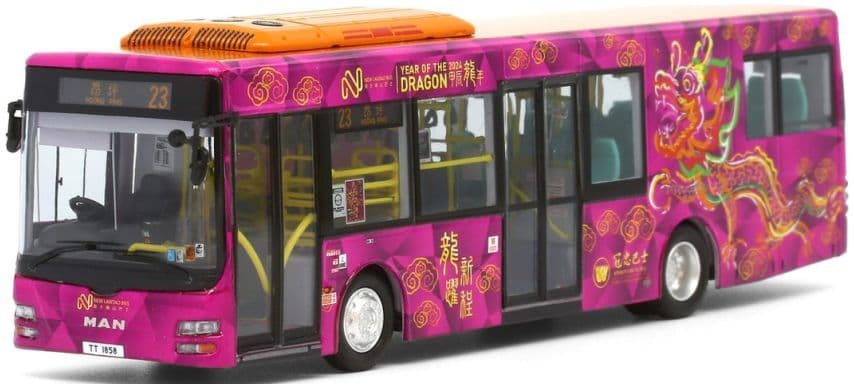 Model 1 63294 New Lantao Bus MAN RC2 11m (Year of the Dragon) MN94 rt. 23 Ngong Ping 1:76 Scale