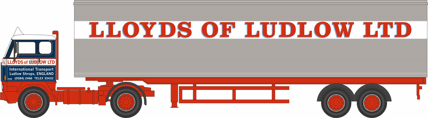 Oxford 76F88003 Volvo F88 40ft Box Trailer Lloyds of Ludlow 1/76 Scale (OO) *PRE ORDER £27.85*
