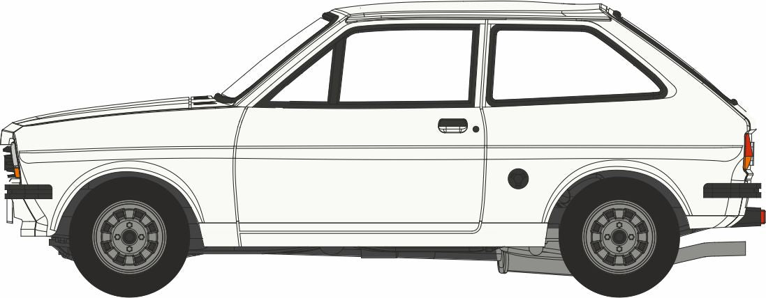 Oxford 76FF008 Ford Fiesta Mk1 Diamond White 1/76 Scale (OO) *PRE ORDER £9.95*