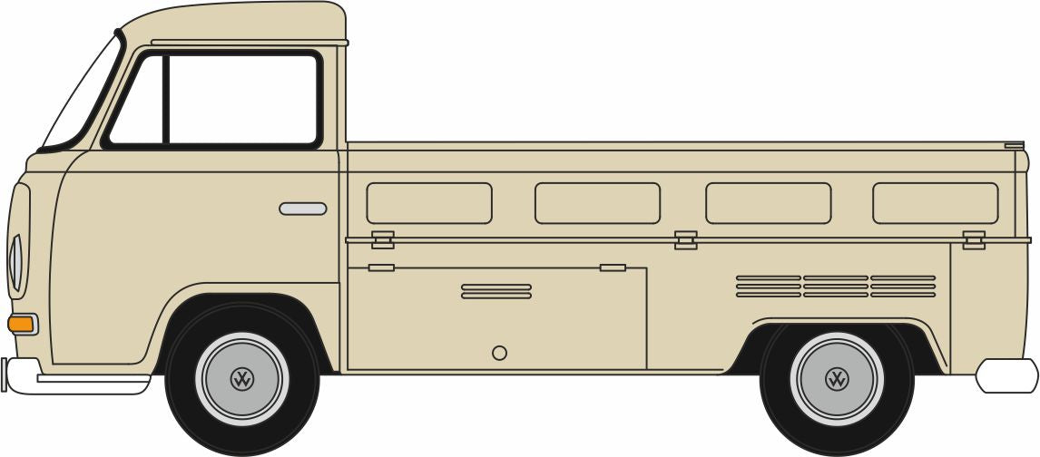 Oxford 76VW034 VW T2 Bay Window Pick Up Dakota Beige 1/76 Scale (OO) *PRE ORDER £9.95*