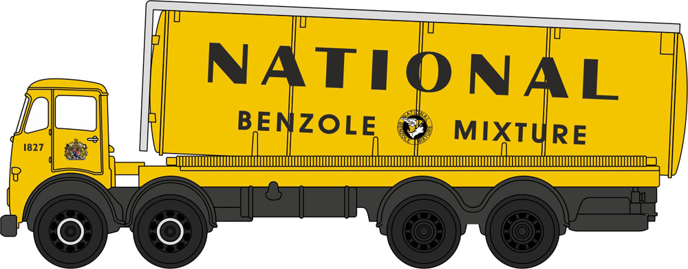 Oxford NFG015 Foden FG Cylindrical Tanker National Benzole 1/148 Scale (N) *PRE ORDER £11.95*