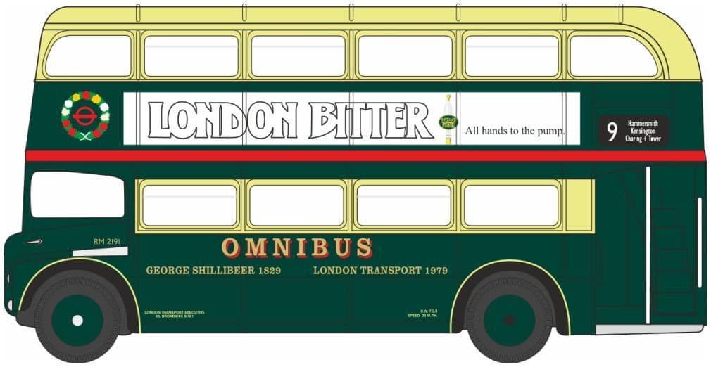 Oxford 120RM002 Routemaster Shillibeer 1/120 Scale - PRE ORDER £9.95