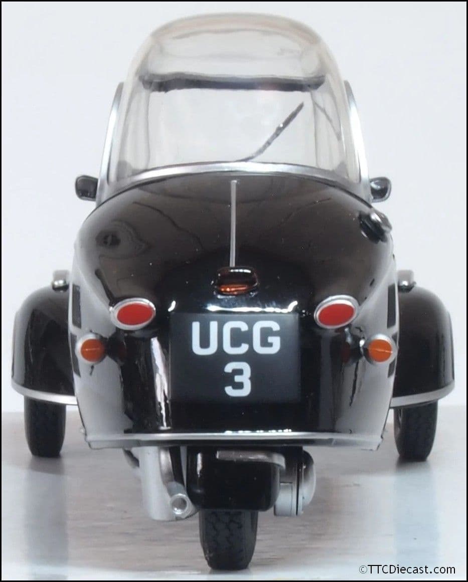 Oxford 18MBC007 Messerschmitt KR200 Bubble Top Black 1:18 Scale