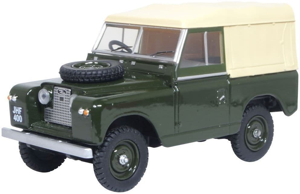 Oxford 43LR2S008 Land Rover Series II SWB Canvas Bronze Green 1/43 Scale - PRE ORDER £17.96