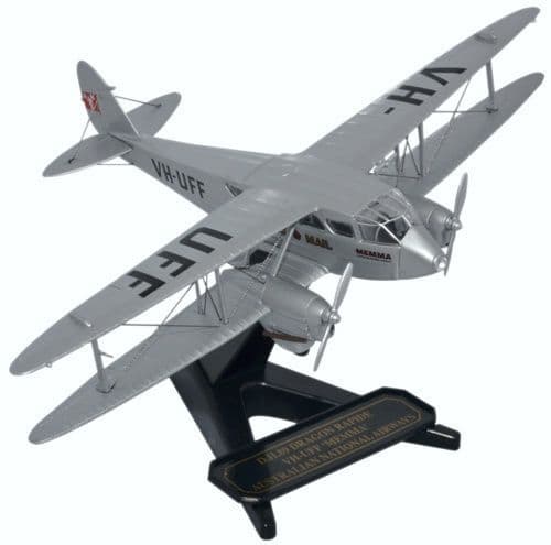 Oxford 72DR013 DH Dragon Rapide VH-UFF Australian Nationa - 1/72 Scale